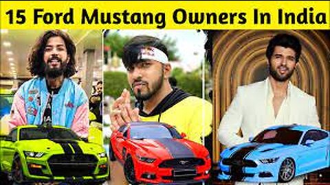 Top Famous Ford Mustang Owners In India The Uk07 Rider, As Gaming, Scout, Vijay Devarkonda