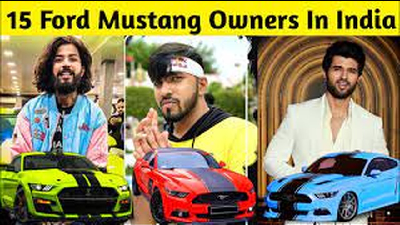 Top Famous Ford Mustang Owners In India The Uk07 Rider, As Gaming, Scout, Vijay Devarkonda