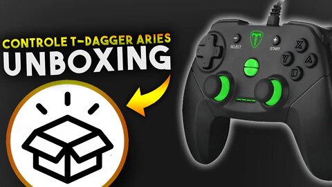 Controle T-DAGGER ARIES - Unboxing e primeiras impressões