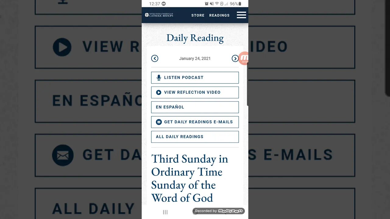 Jesus is our Savior/ Bible reading Jan 24/2021