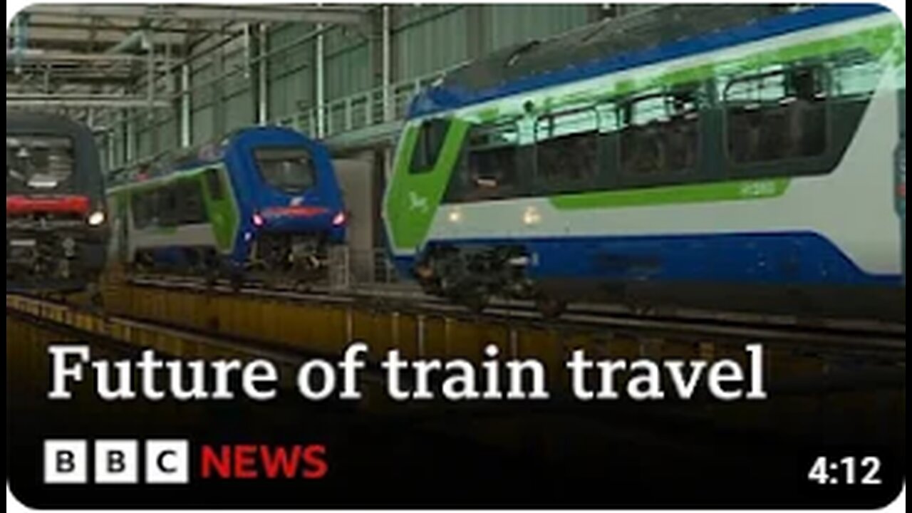 Inside Europe's trailblazing hybrid trains - BBC News