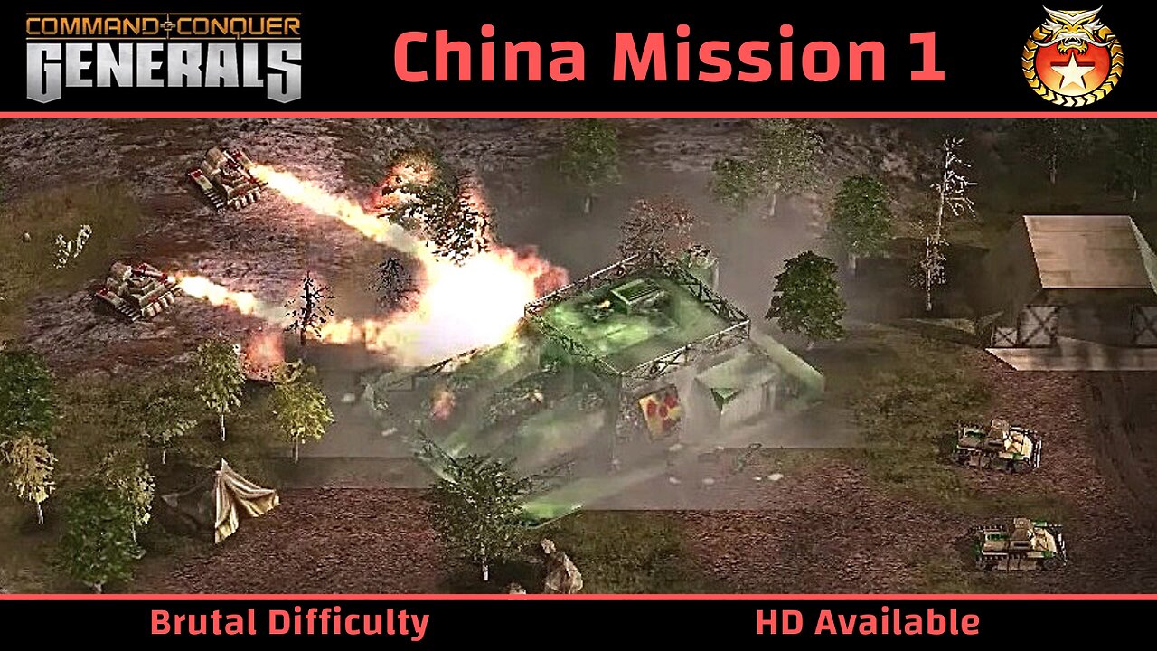 C&C Generals China Mission 1: The Dragon Awakes - Brutal - HD