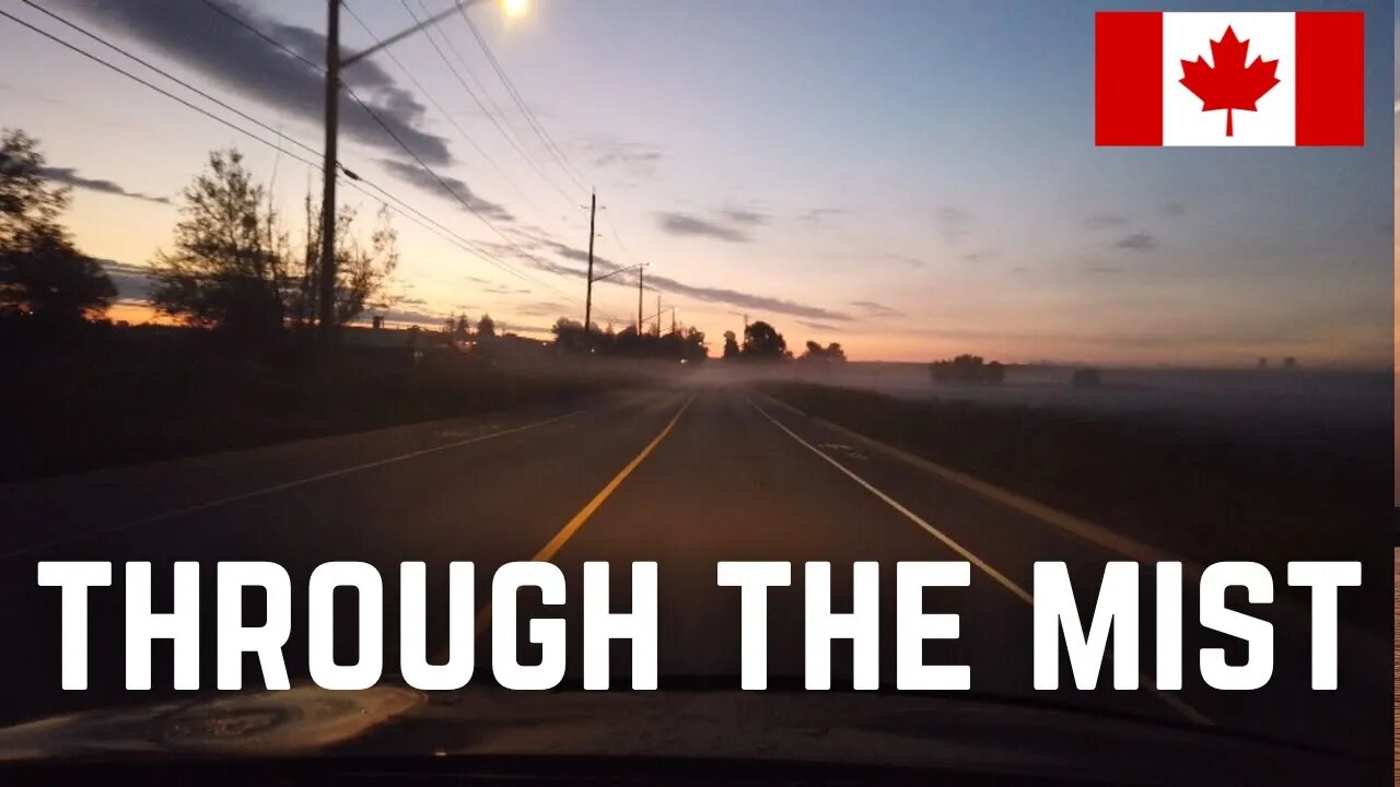 Driving Through Mist (Ontario, Canada)