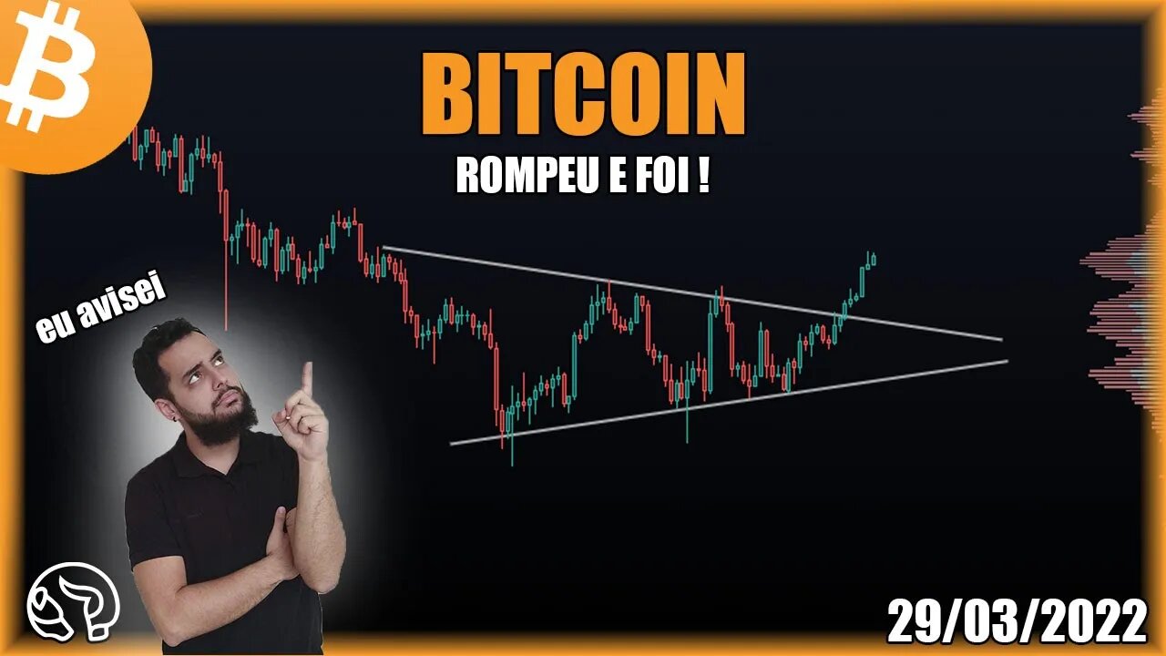 ROMPEU, AGORA É LUA?! Saiba QUANDO Comprar BTC -Análise Bitcoin 29/03/2022