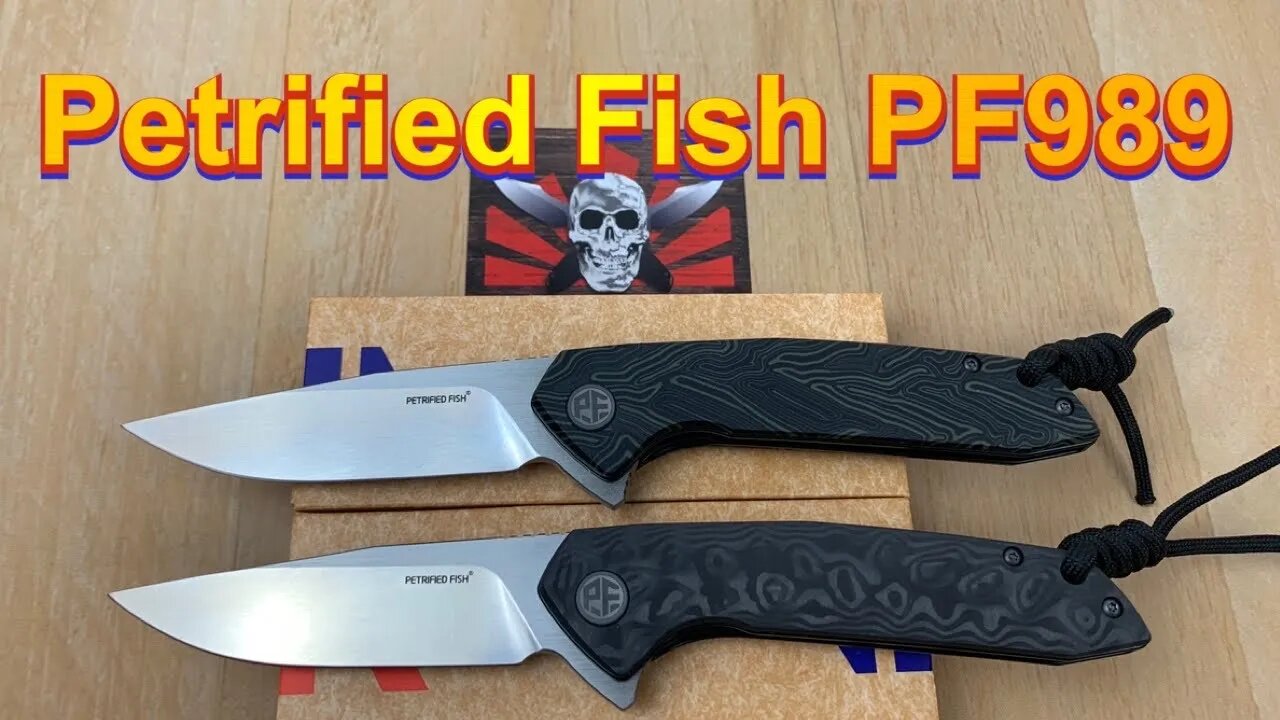 Petrified Fish PF989 in G10 and CF / includes disassembly/ great new offerings from PF !!