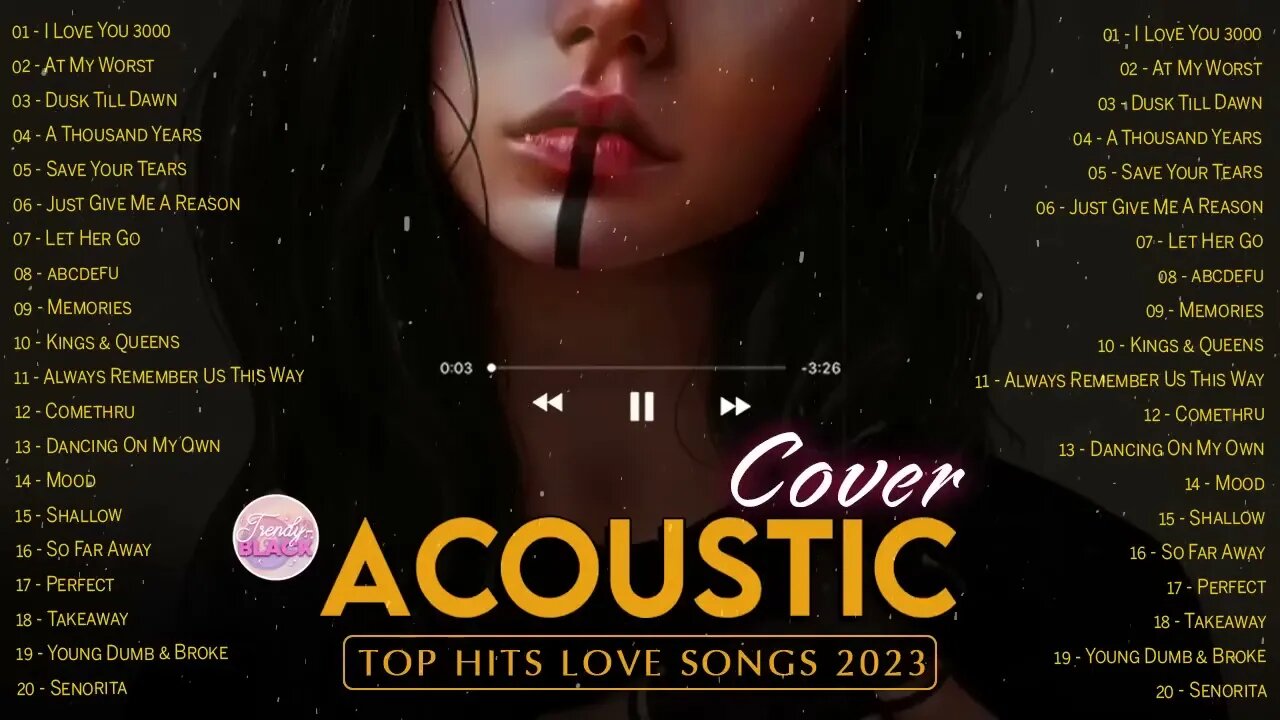 Best Soft Acoustic Love Songs Cover Playlist 2023 ❤️ Top Chill Acoustic Cover Of Popular Love Songs