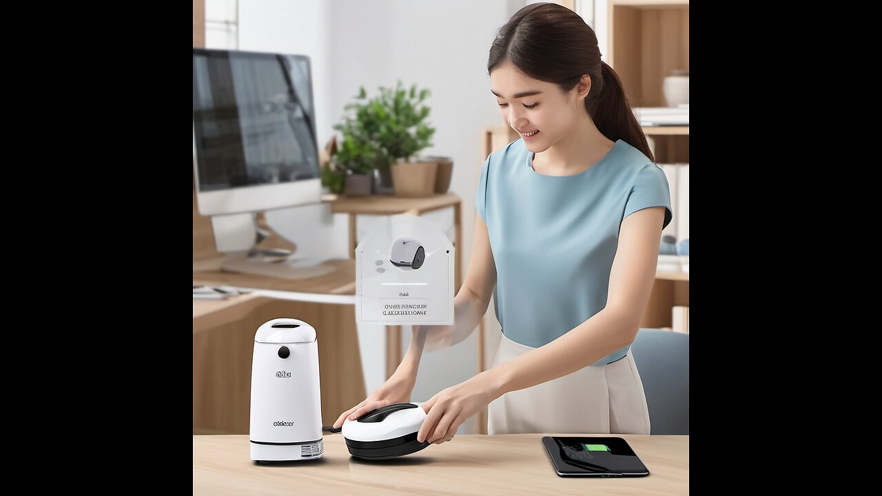 ODISTAR Desktop Vacuum Cleaner, Mini Table dust Sweeper Energy Saving