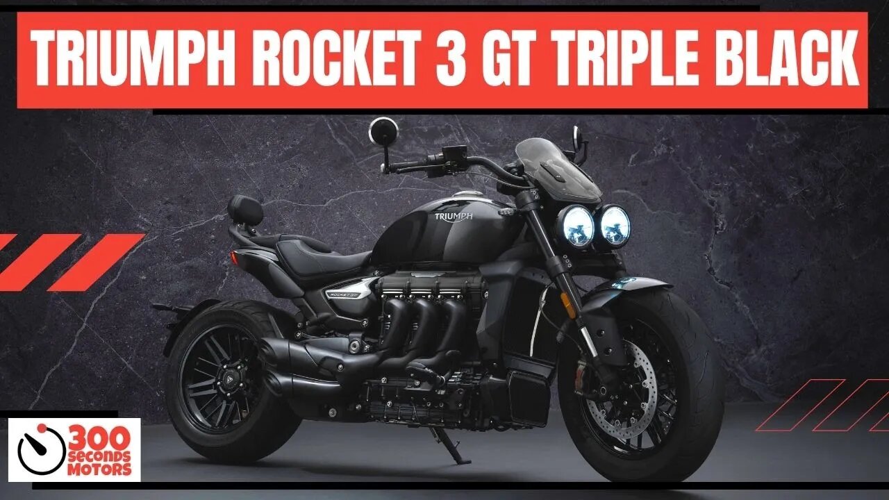 TRIUMPH ROCKET 3 GT TRIPLE BLACK LIMITED EDITION only 1,000 worldwide