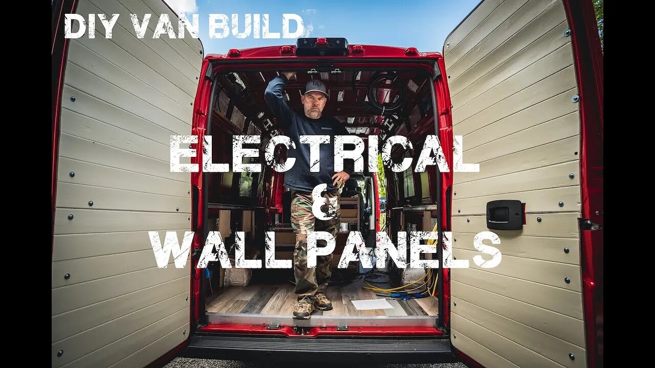 DIY Promaster Van Conversion Build Part 5: Pulling Electrical Wire & Wall Panels / Van Tour / Camper