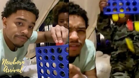 Diddy Son Justin Loses In Connect 4 To Prince During Camp Out! 🤷🏾‍♂️