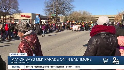 Mayor announces MLK Parade back on in Baltimore