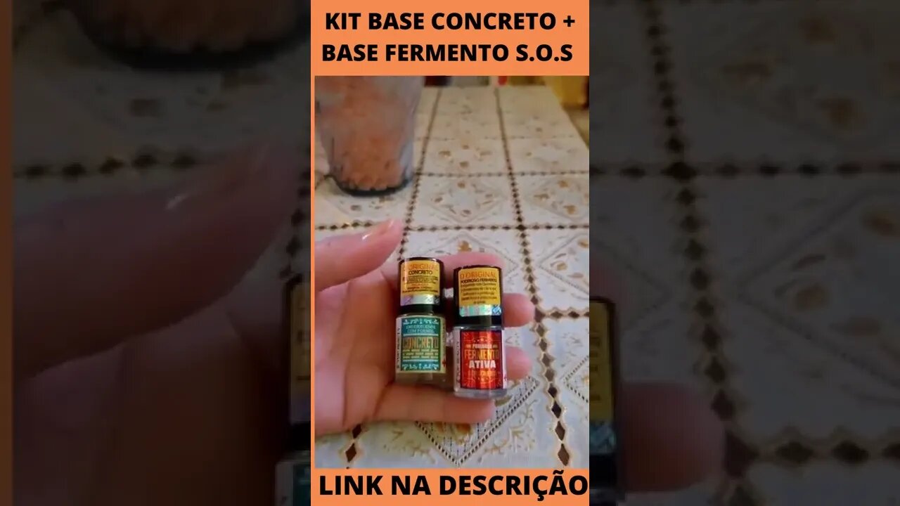 KIT BASE CONCRETO + BASE FERMENTO S.O.S unhas Top Beauty