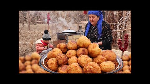 Cooking delicious potato balls at home