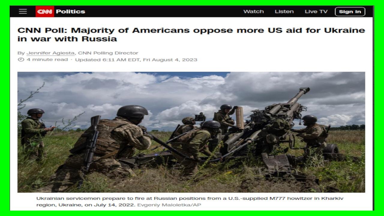 Most Americans Oppose US Aid to Ukraine but Congress Doesn't Care