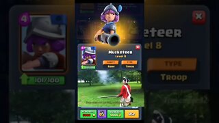 MOSQUETEIRA #shorts #clashroyal #clash #clashroyale #royale #supercell