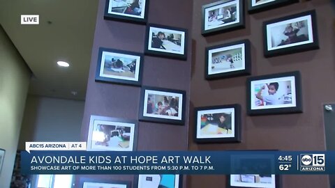 Avondale kids at hope art walk