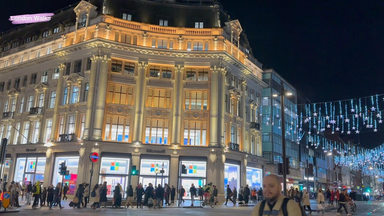 London Best Christmas Lights and Shops Displays 2022 | London’s Walking Tour [4K HDR]