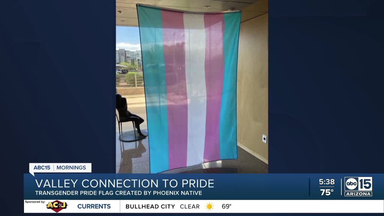 Transgender pride flag created by Phoenix native