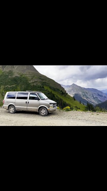 Overlanding Cinnamon Pass in my Astro Camper Van TRAILER #shorts #camping