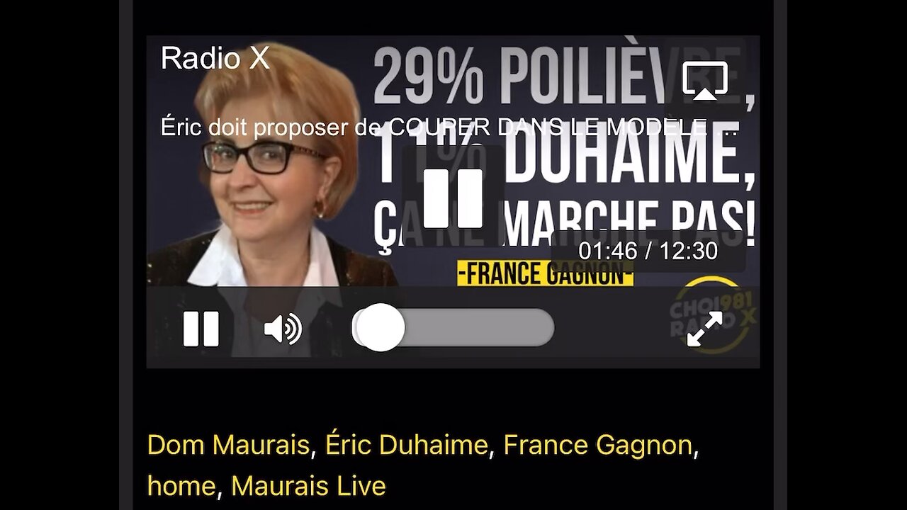 France Gagnon / Maurais Live 28 fev 2024