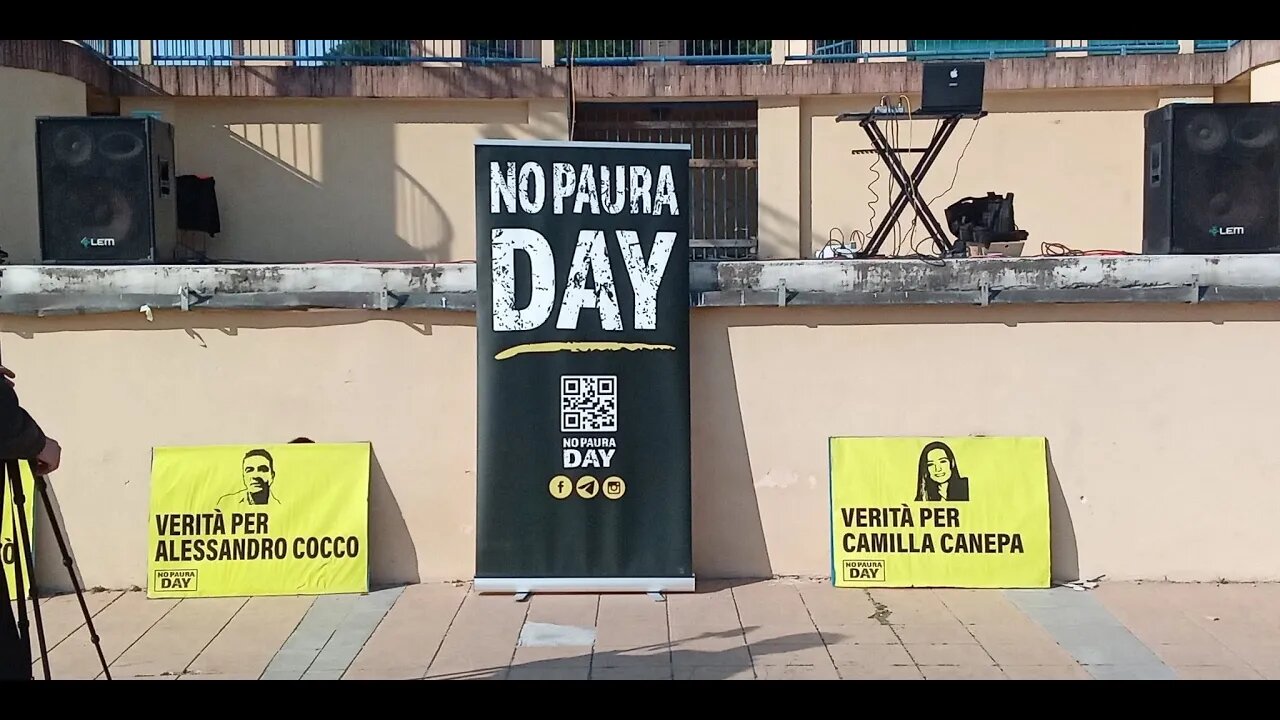 In Diretta dal "No Paura Day" di Cattolica per dire no alle misure sanitarie e al Green Pass.