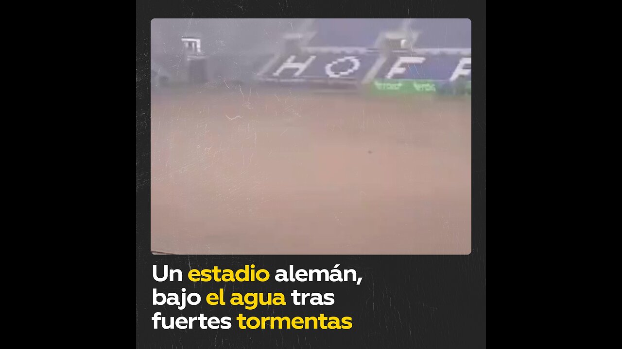 Lluvias destruyen la cancha de un importante estadio alemán