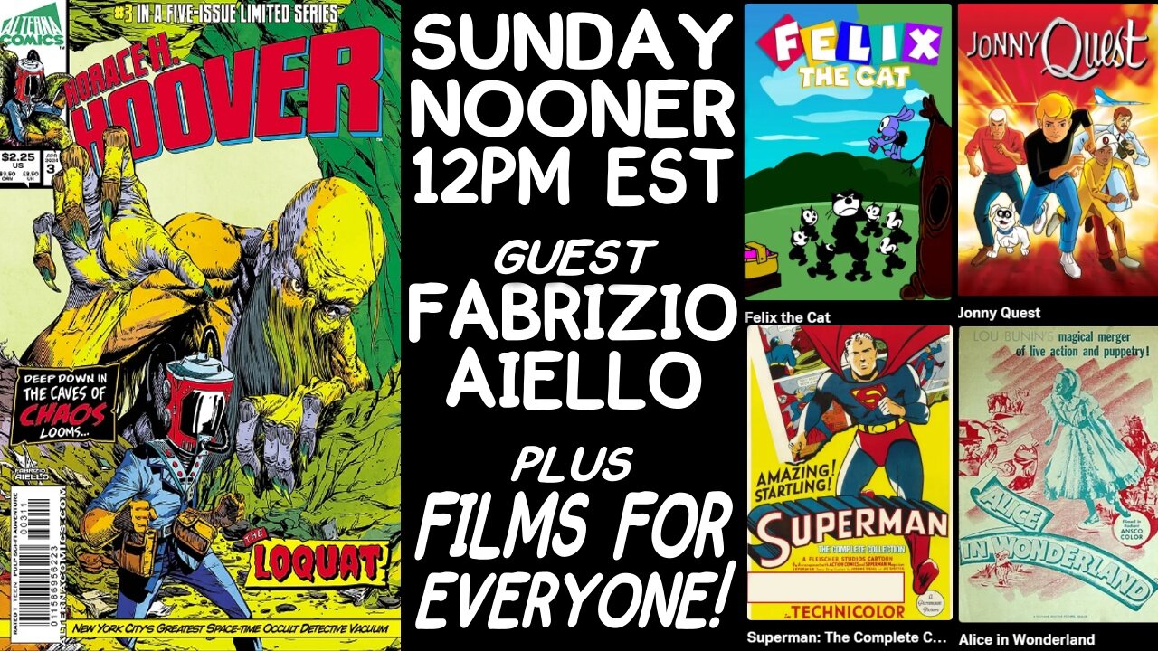 LIVE PARANORMAL Detective SUNDAY With Comic Book Artist FABRIZIO AIELLO & Horace H. Hoover