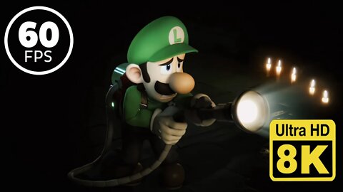 Luigi Dies in Super Smash Bros. Ultimate 8k 60 FPS (Remastered with Neural Network AI)