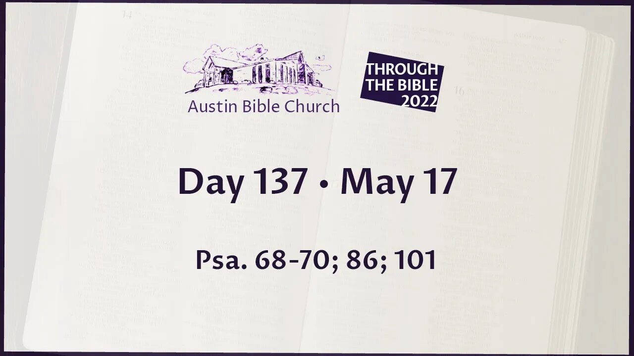 Through the Bible 2022 (Day 137)