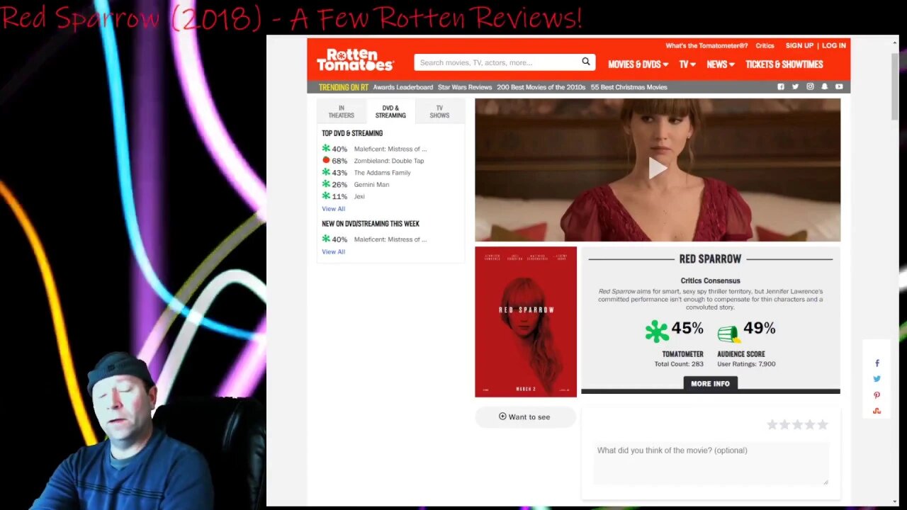 Rotten Reviews: 'Red Sparrow' (2018)