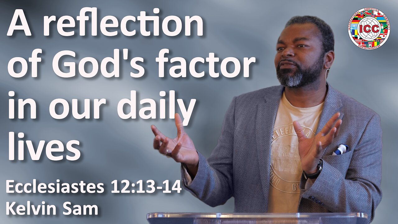 God factor: A reflection of God's factor in our daily lives - Kelvin Sam
