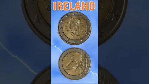 Ireland 2 Euros 2003.#shorts #education #coinnotesz