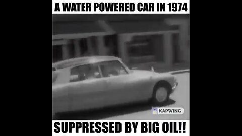 1974 Water Powered Car BEFORE Stanley Meyer's Car!!!