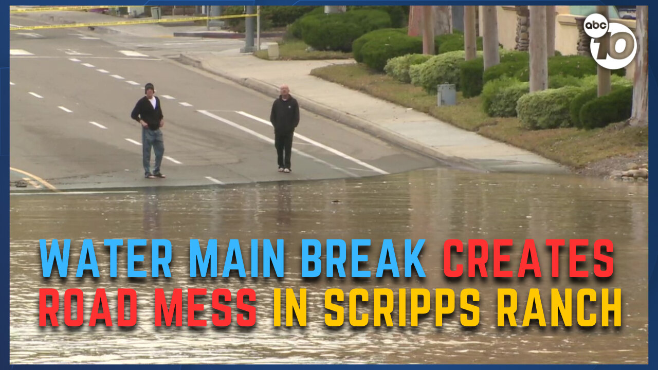 Water main break, flooding shuts down busy Scripps Ranch roadway