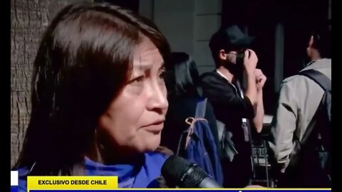 Loncón se humilla frente a periodista