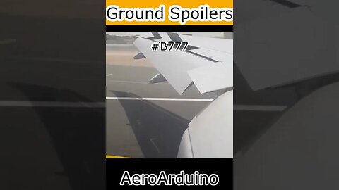 Watch Sudden Ground Spoilers After #B777 Touch Down #Aviation #Fly #AeroArduino