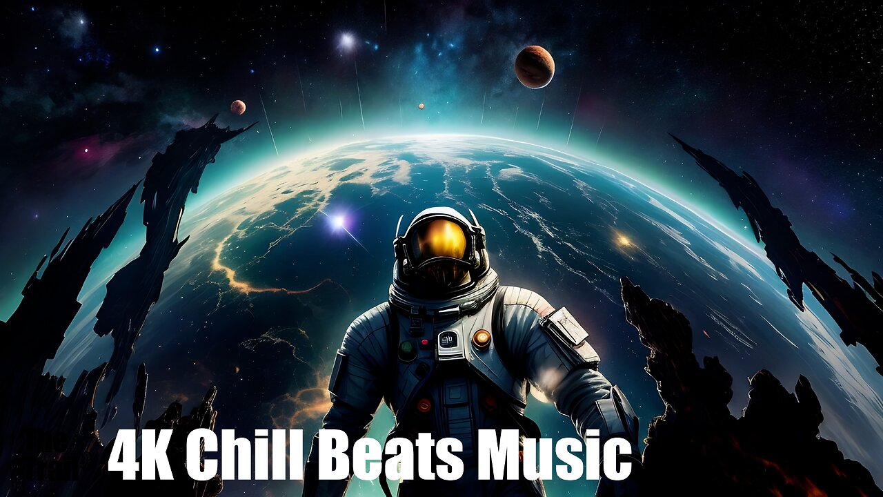 Chill Beats Music - Electronic Hip Hop All Rise | (AI) Audio Reactive Cinematic | Dreamscape