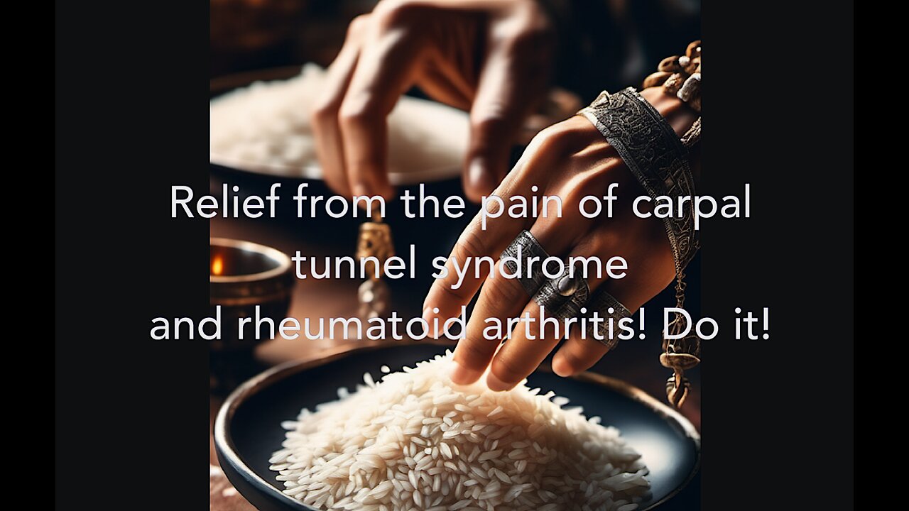 relief from the pain of carpal tunnel syndrome and rheumatoid arthritis! do it!