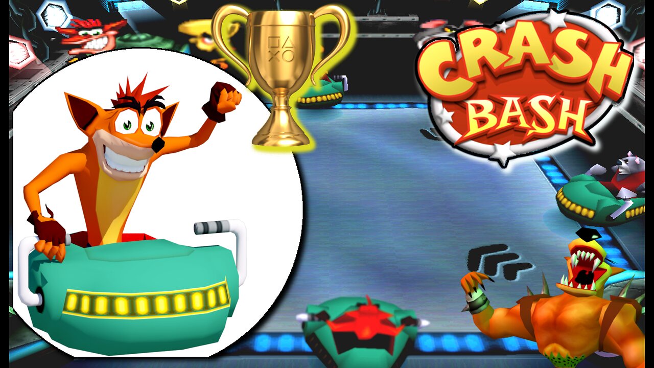 Crash Bash Gameplay w/Intro(PS1) HD:720p | CrashBall