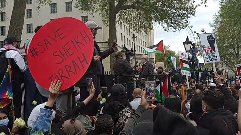 Jeremy Corbyn speaks at pro Palestine rally