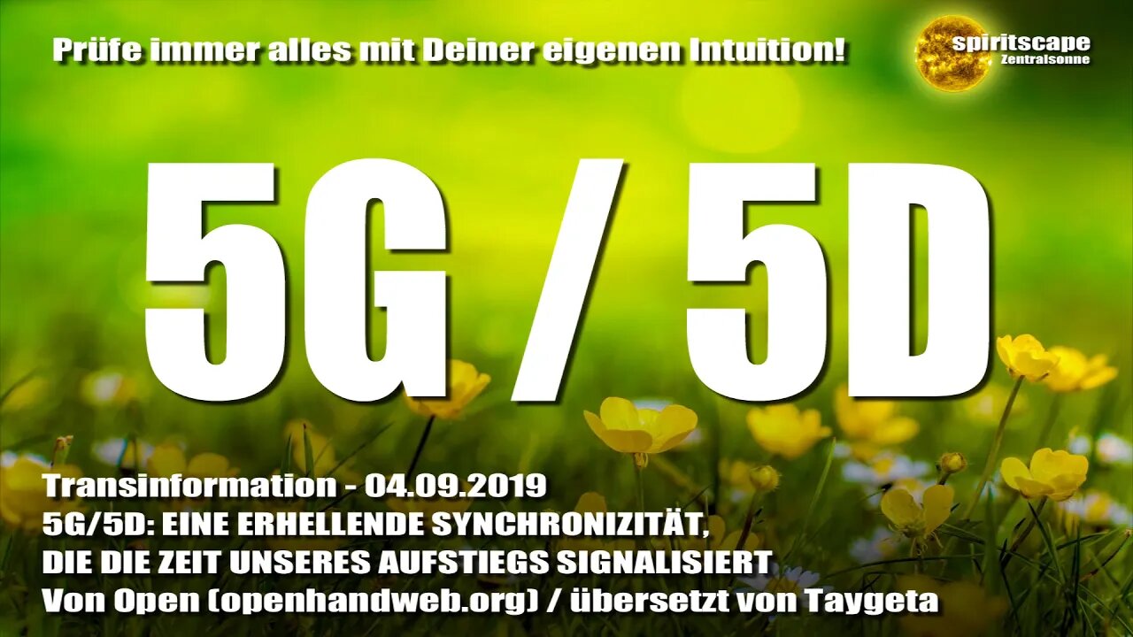 5G/5D: EINE ERHELLENDE SYNCHRONIZITÄT, DIE DIE ZEIT UNSERES AUFSTIEGS SIGNALISIERT