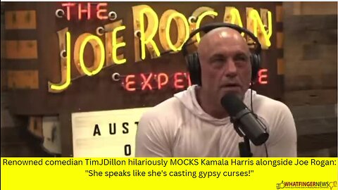 Renowned comedian TimJDillon hilariously MOCKS Kamala Harris alongside Joe Rogan: