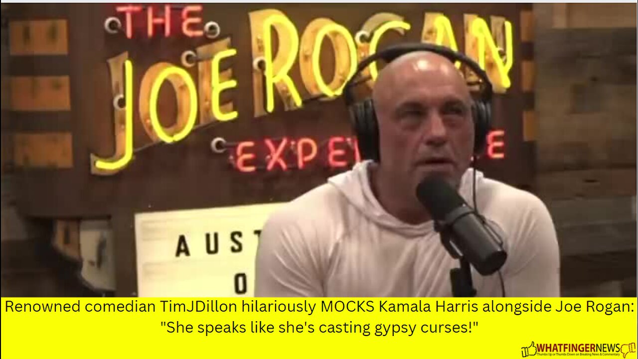 Renowned comedian TimJDillon hilariously MOCKS Kamala Harris alongside Joe Rogan: