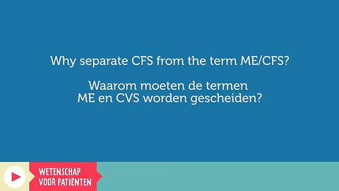 Why separate CFS from the term ME/CFS ? - Byron Hyde MD