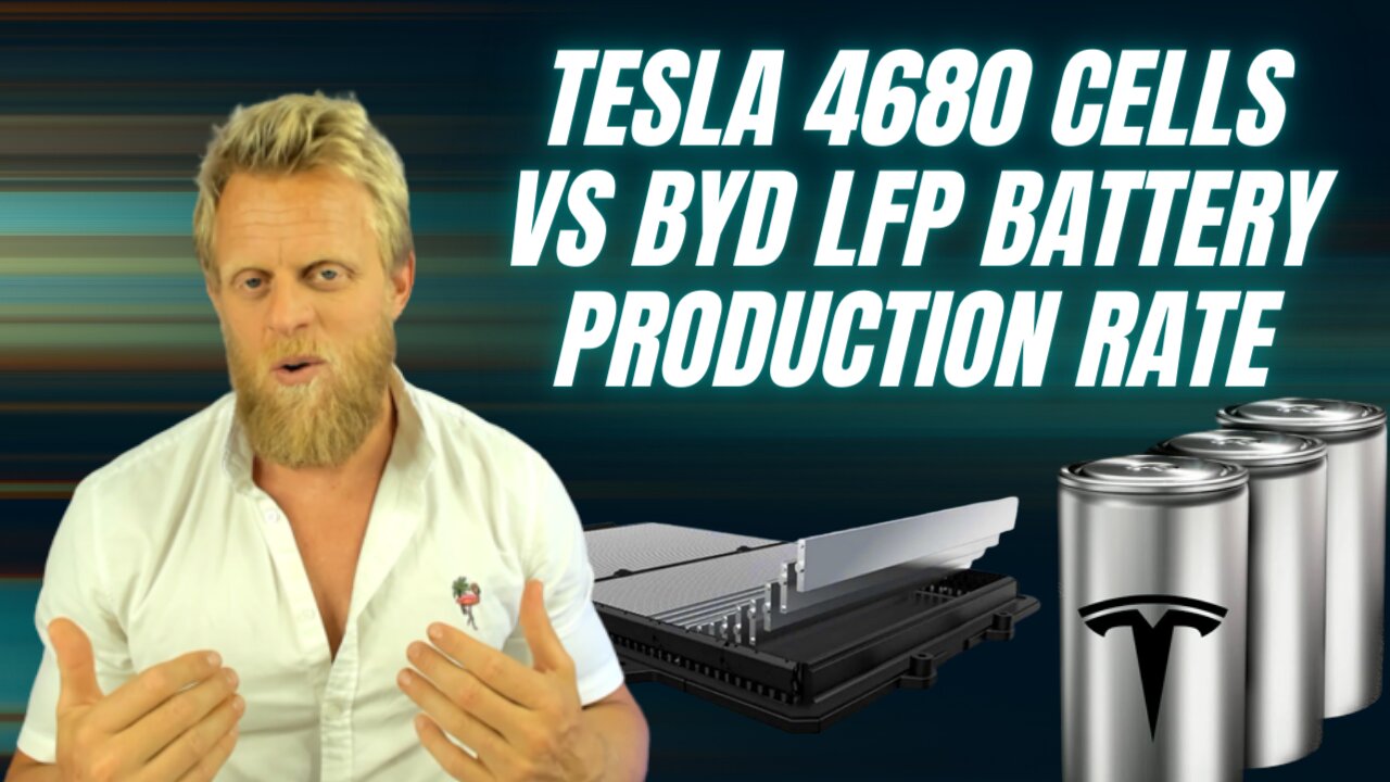 Tesla 4680 cell production VS BYD battery production in 2022