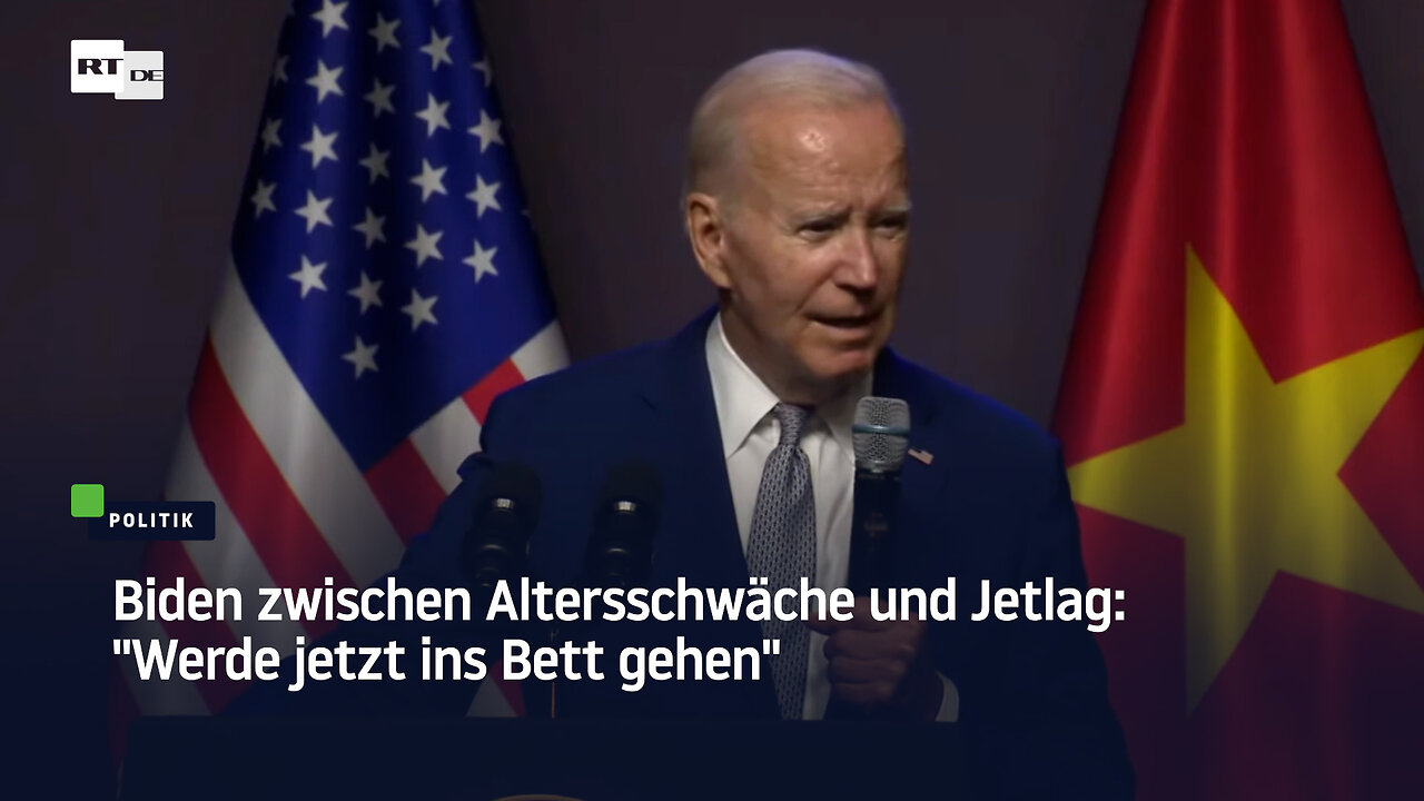 Biden zwischen Altersschwäche und Jetlag: "Werde jetzt ins Bett gehen"