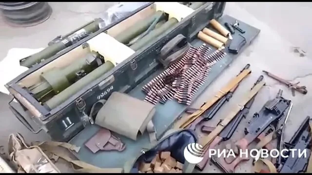 Large Weapon Cache Confiscated From A Cell Of Terrorists 🐖 & Neutralized Them In The Kherson Region