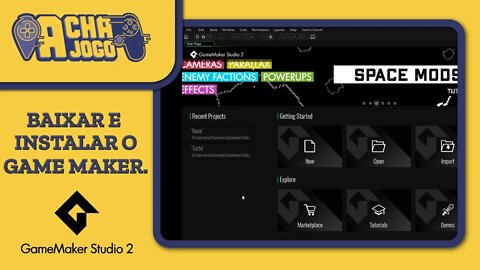 Como baixar e instalar o Game Maker Studio 2