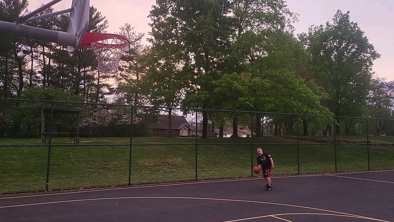 underhand backboard shot!!