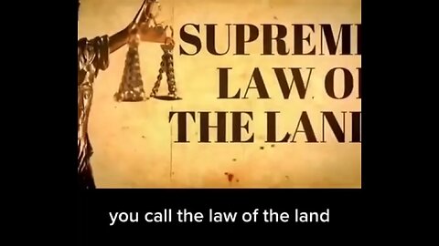 SUPREME LAW ON THE LAND IS NOT MARITIME LAW = PIRATE LAW